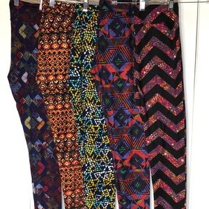 Lot of 5 OS LuLaRoe Leggings